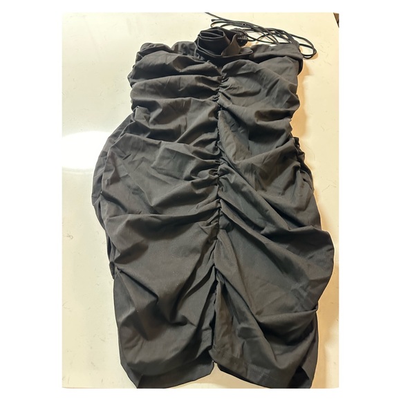 Wrap Around Halter Mini Dress - Picture 2 of 7